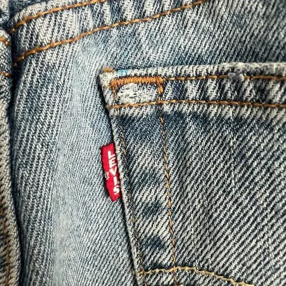 Levi's 501 Skinny Upcycled Jeans Women's 27 Paint Splatter Distressed High Rise - Picture 7 of 10